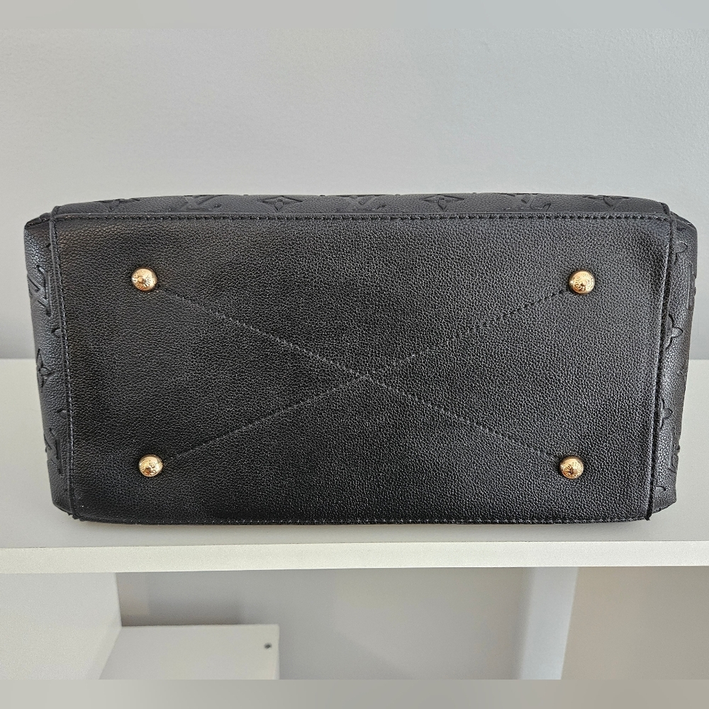 Designer Inspired Black Monogram Medium Tote ๐ค - Picture 7 of 10